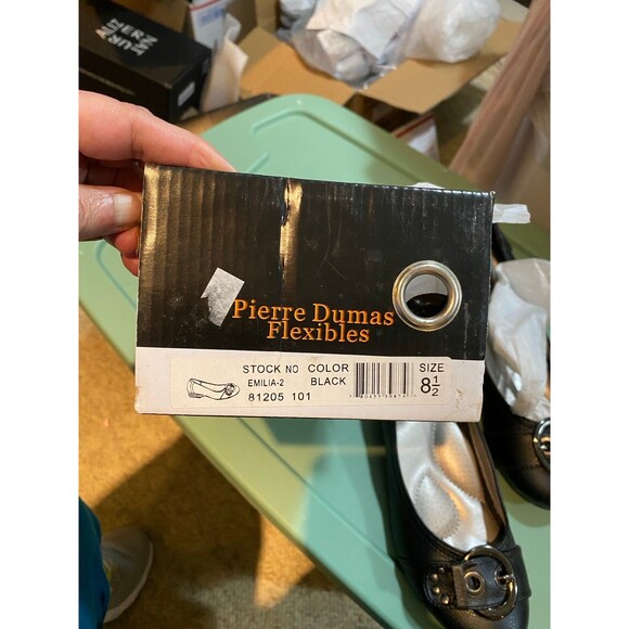 Pierre Dumas Flexibles Memory Foam Black 8.5  Flat Shoes NIB high end lo… - Picture 8 of 8